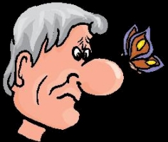 Image from Print Artist Platinum software, version 23, Bonus Graphics CD. missing: ../jpgs/7-print-artist-drawings/BUTTERFLY ON NOSE.jpg
